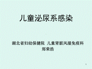 儿童泌尿系感染PPT课件.ppt