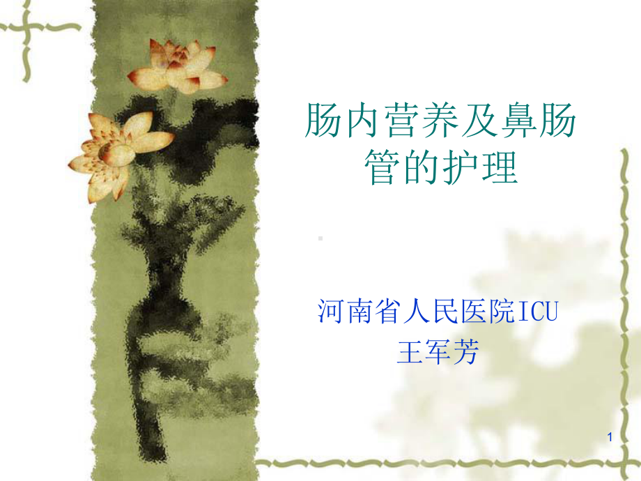 肠内营养及鼻肠管的护理PPT课件.ppt_第1页