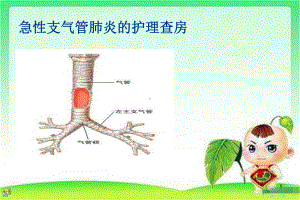 小儿急性支气管炎的护理查房ppt课件.ppt