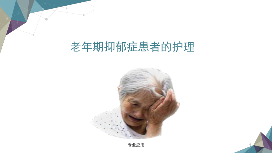 老年期抑郁症患者的护理(研究运用)课件.ppt_第1页