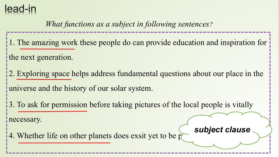 Unit 2 Out of this world GrammarSubjectclauses ppt课件（2020）新牛津译林版高中英语高二选择性必修第三册.pptx_第2页