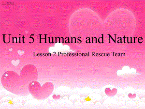 Unit 5 Humans and Nature Lesson 2 Professionalrescueteam ppt课件-（2020）新北师大版高中英语必修第二册.pptx