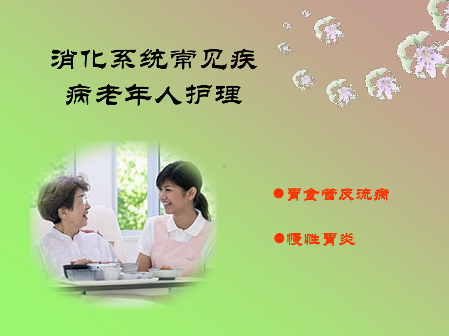 消化系统常见疾病老年人护理课件.ppt_第1页