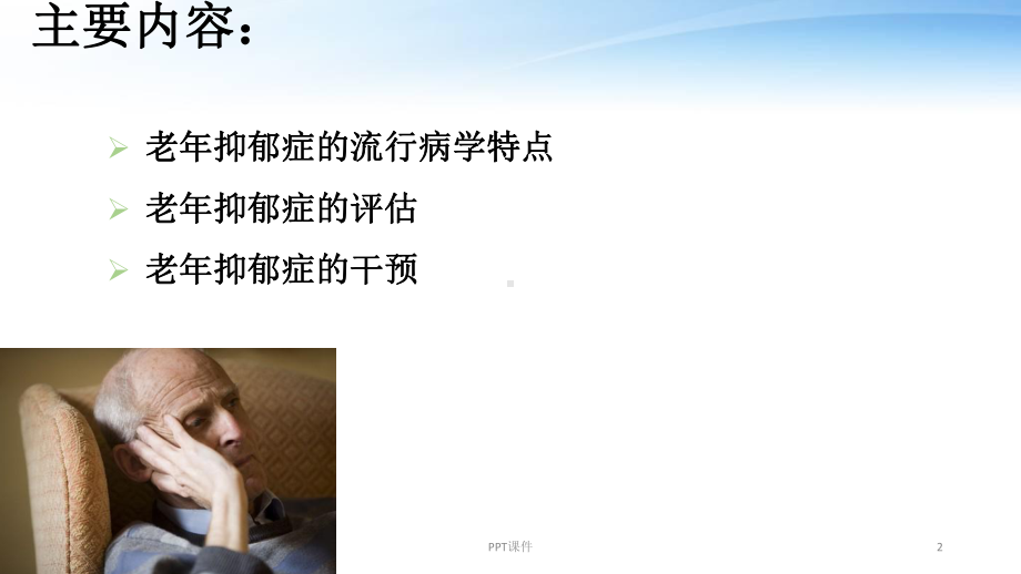 老年抑郁症患者的评估与干预-ppt课件.ppt_第2页