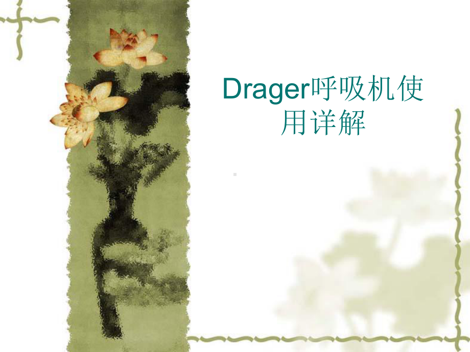 Drager呼吸机使用详解.ppt课件.ppt_第1页