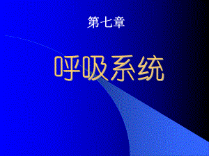 [医学]《人体解剖学》课件 第七章呼吸修改.ppt