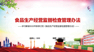 实施“全覆盖”检查2022年新修订的《食品生产经营监督检查管理办法》PPT课件模板.pptx