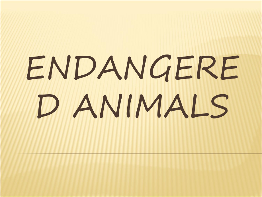 Unit 5 Endangered animal濒危动物补充 ppt课件-（2019）新外研版高中英语必修第一册.ppt_第1页