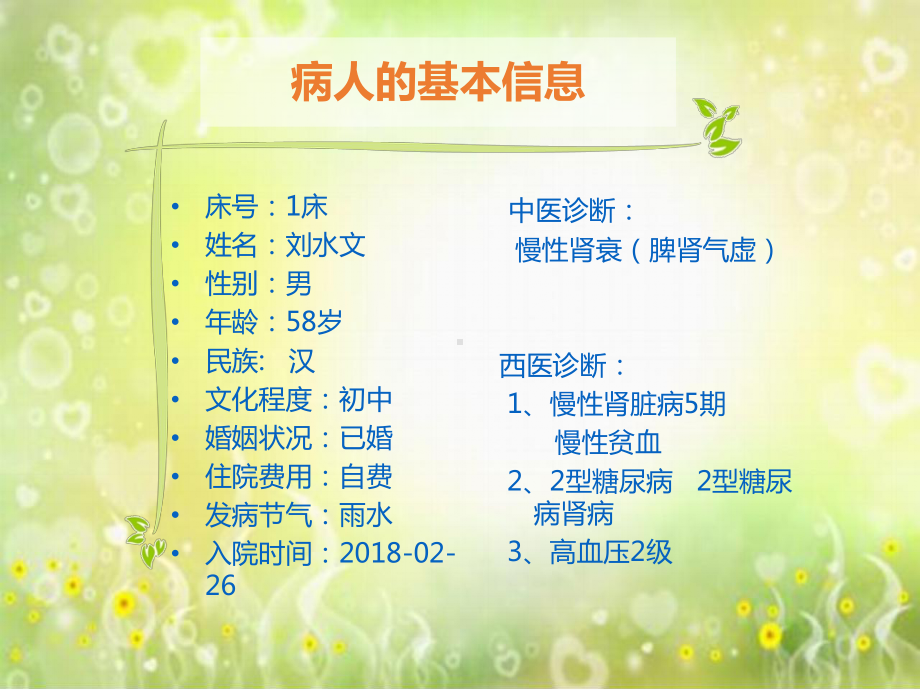 医学课件慢性肾衰中医护理查房.ppt_第1页