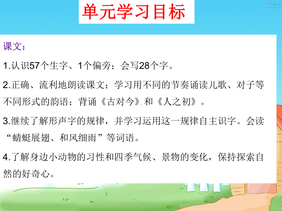 部编语文一年级下册第五单元总复习课件.ppt_第3页