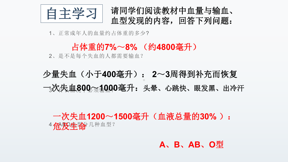 《输血与血型》一等奖优课教学课件.pptx_第2页