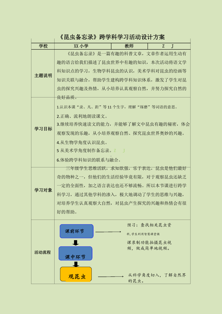 小学语文-C1跨学科学习活动设计-学习活动方案+成果及点评（2.0微能力认证）.docx_第2页