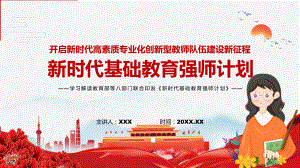 培养人才2022年《新时代基础教育强师计划》教育部等八部门联合发布PPT课件.pptx