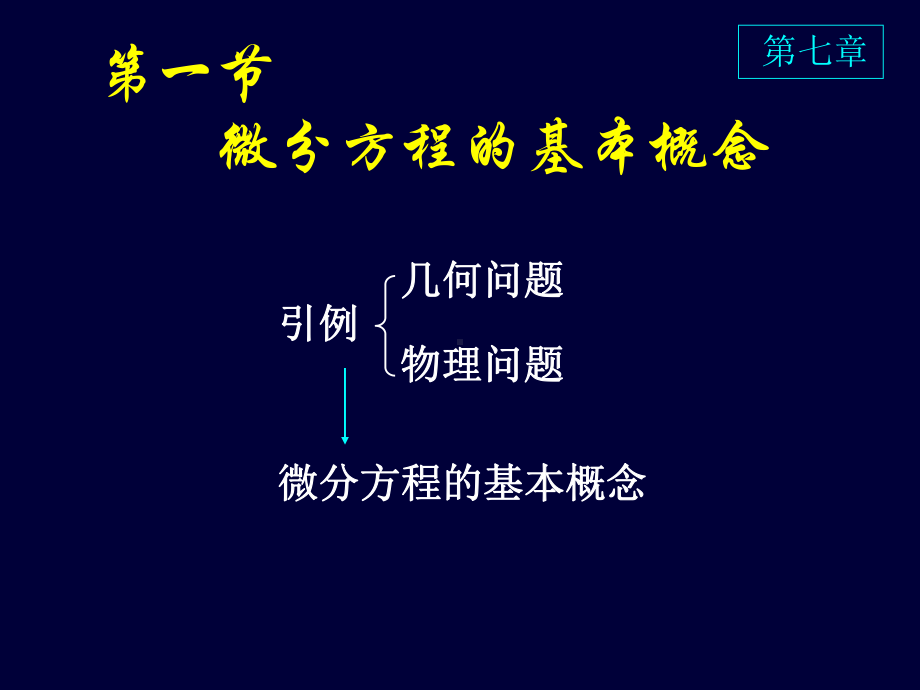 高等数学-第七章-微分方程课件.ppt_第2页