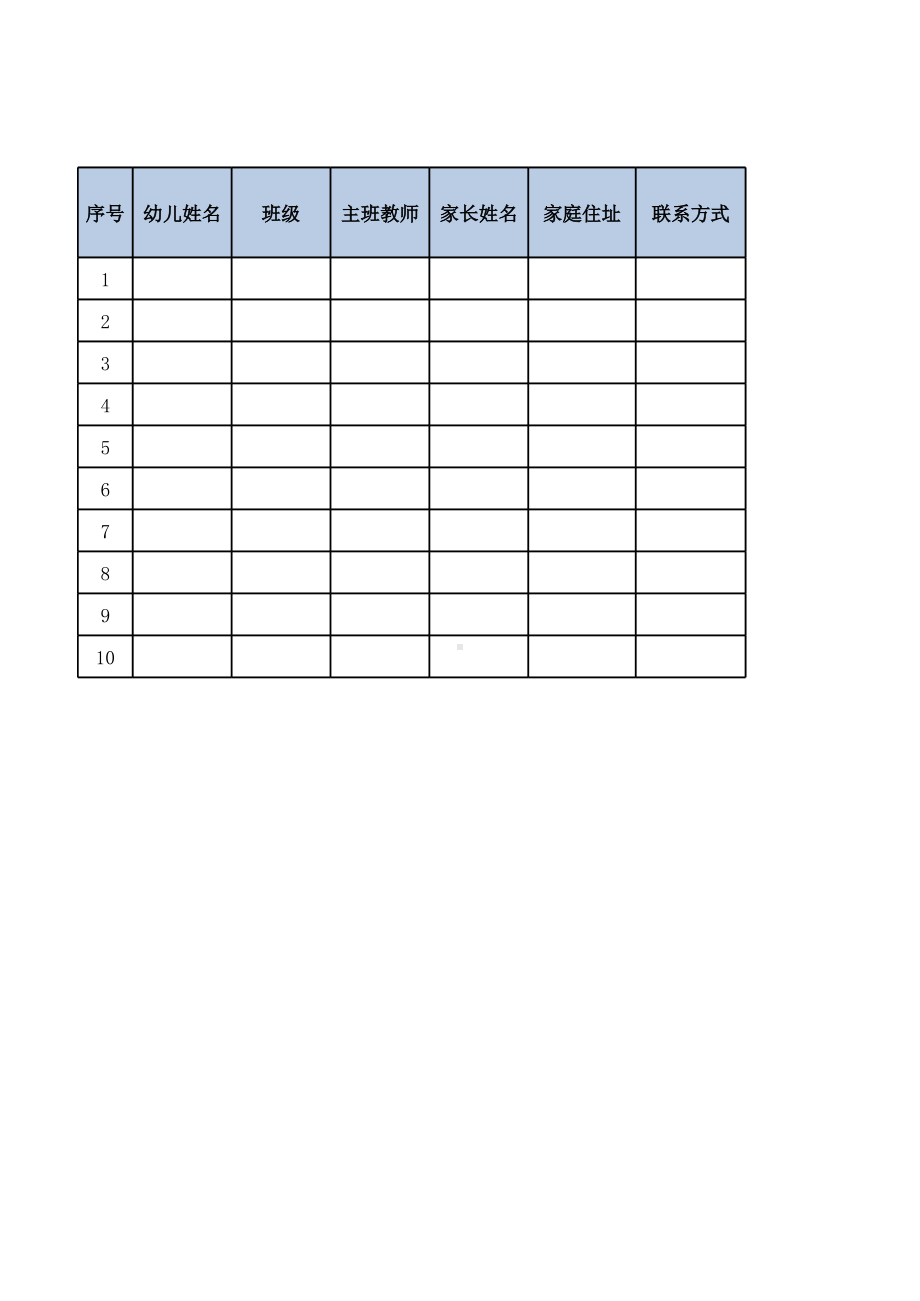 2-疫情期园所必填的七张表格之二-幼儿园疫情排查统计表（幼儿）.xlsx_第1页