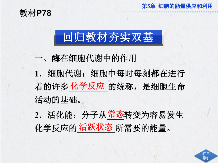 高三生物一轮复习课件降低化学反应活化能的酶.pptx_第3页