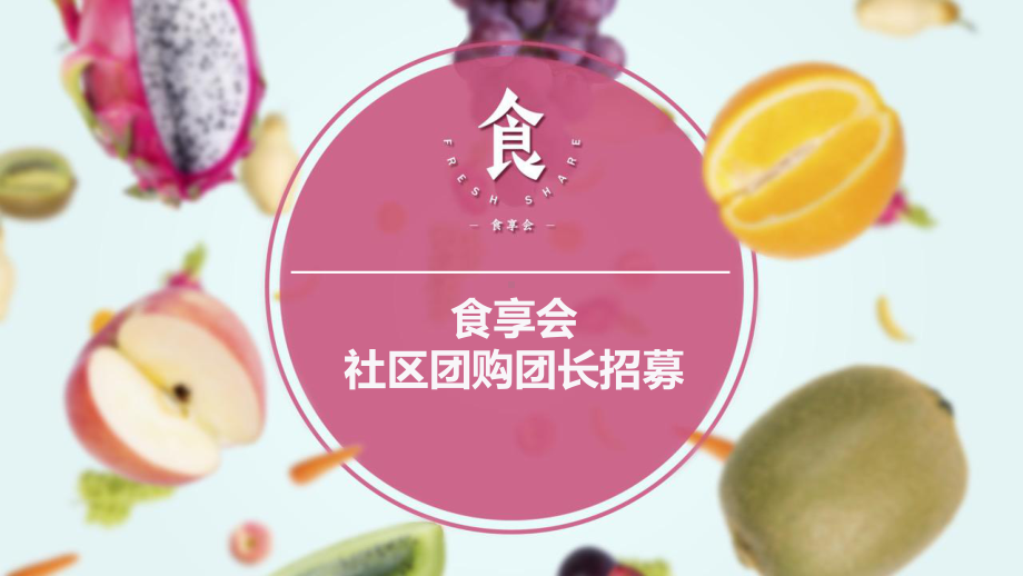 社区团购食品品牌团长招募书案例（精品）课件.pptx_第1页