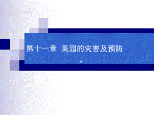 第十一章果园灾害及预防MicrosoftPowerPoint演示文稿课件.ppt