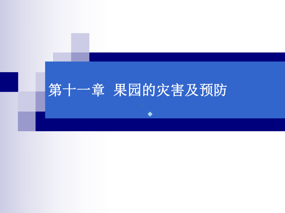 第十一章果园灾害及预防MicrosoftPowerPoint演示文稿课件.ppt_第1页