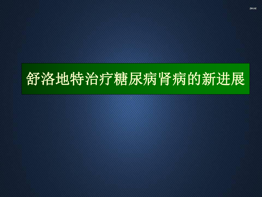 舒洛地特治疗糖尿病肾病-ppt课件.ppt_第2页