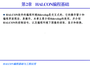 第2章-HALCON编程基础课件.pptx