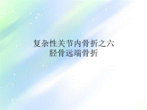 胫骨远端骨折治疗-PPT课件.ppt