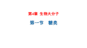 （2019）新人教版高中化学选择性必修三4.1糖类 ppt课件.pptx