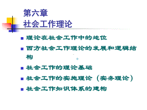 社会工作理论课件.ppt