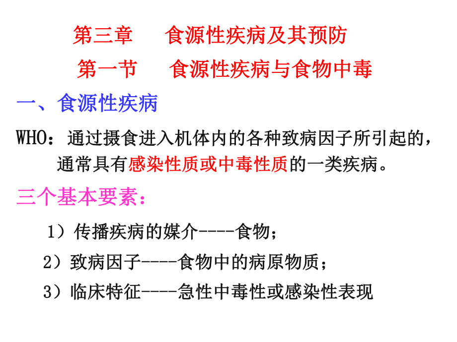 第三章食源性疾病及其预防课件.ppt_第1页