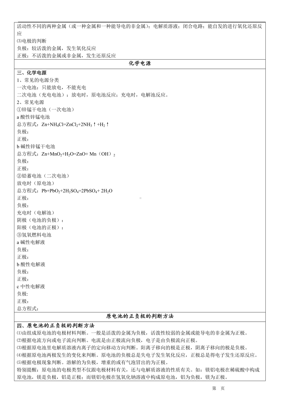 1.2 电池（化学能转化为电能） 重难点完整复习讲义-（2019）新鲁科版高中化学选择性必修一.doc_第2页