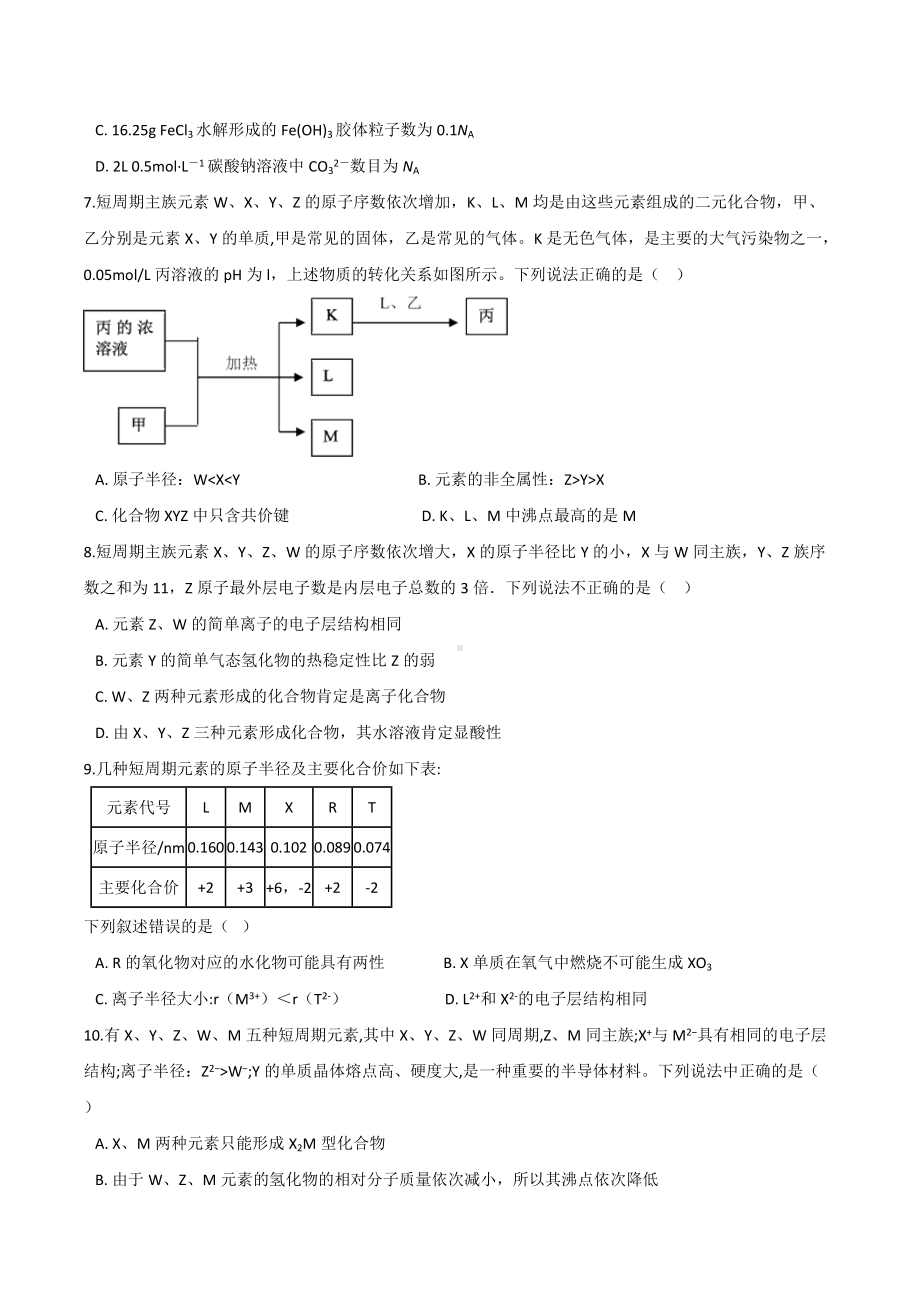 第1章 原子结构与元素性质 提升训练 -（2019）新鲁科版高中化学选择性必修二.docx_第2页