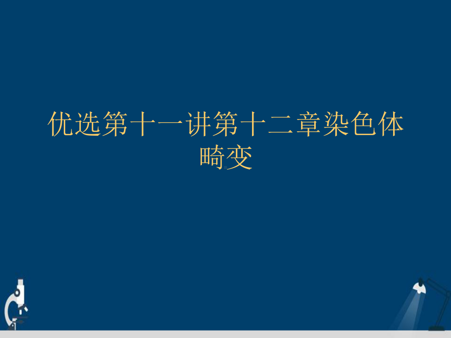 第十一讲第十二章染色体畸变详解演示文稿课件.ppt_第2页