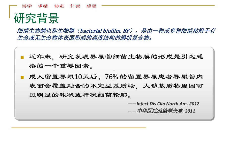 导尿管细菌生物膜的形成与尿管相关性尿路感染的关系.ppt_第3页