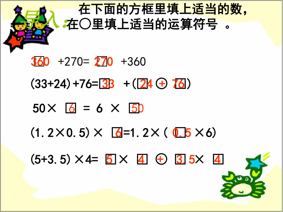 用字母表示运算定律和计算公式PPT教学课件.ppt_第2页