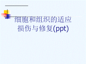 细胞和组织的适应损伤与修复(ppt)课件.ppt