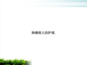 肺癌病人的护理.培训课程课件.ppt