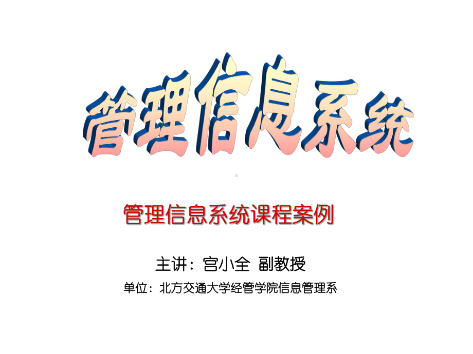 管理信息系统课程案例课件.ppt_第1页