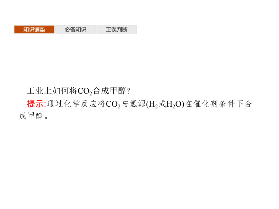 2.微项目　探讨如何利用工业废气中的二氧化碳合成甲醇 ppt课件-（2019）新鲁科版高中化学选择性必修一.pptx_第3页