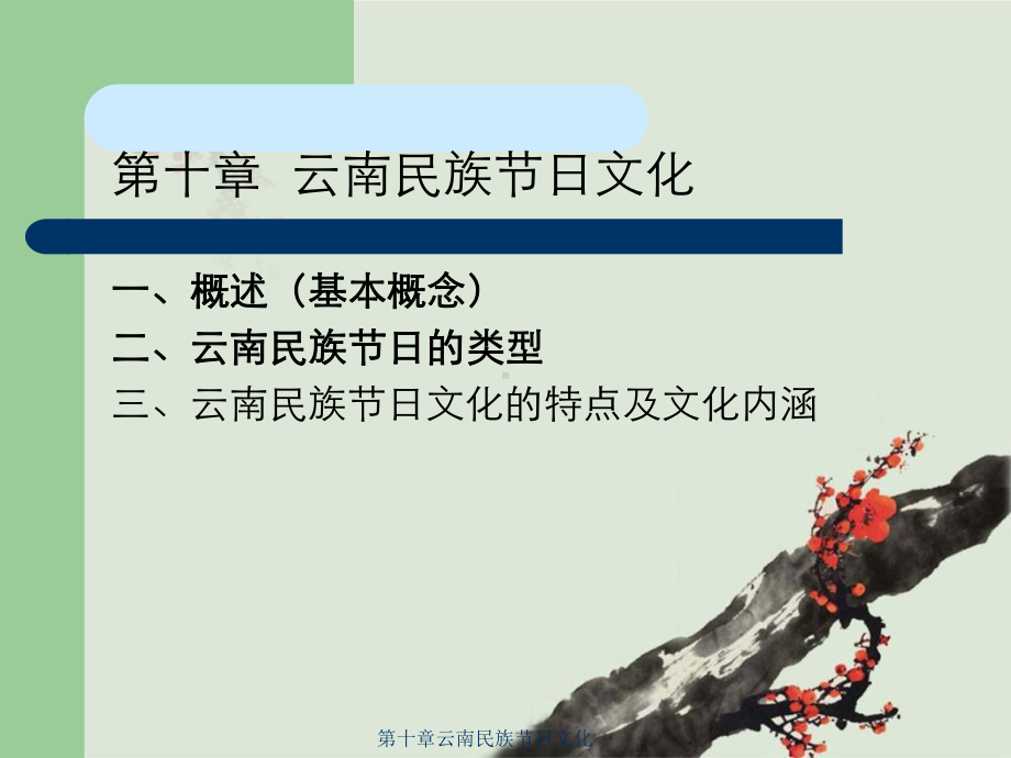 第十章云南民族节日文化课件.ppt_第1页