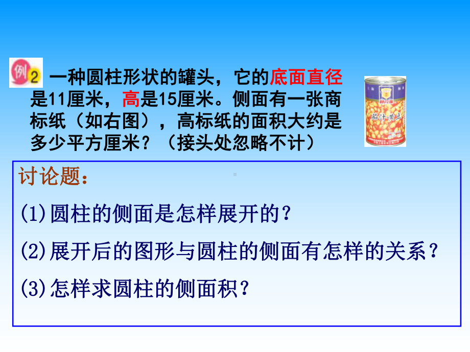 版苏教版六年级数学下册圆柱的侧面积与表面积课件.pptx_第1页