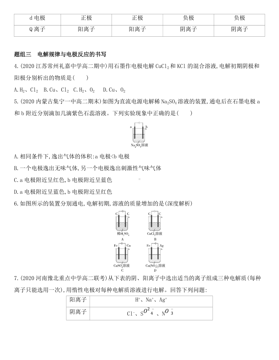 （2019）新鲁科版高中化学选择性必修一 1.3.1　电解原理同步作业.docx_第2页