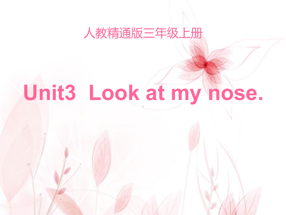 精通版三年级英语上册《Look-at-my-nose》PPT课件(6篇).pptx_第1页