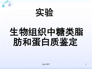 糖类、蛋白质、脂肪的鉴定教学课件.ppt