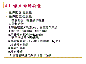 环境噪声与振动的评价及测量方法课件.pptx