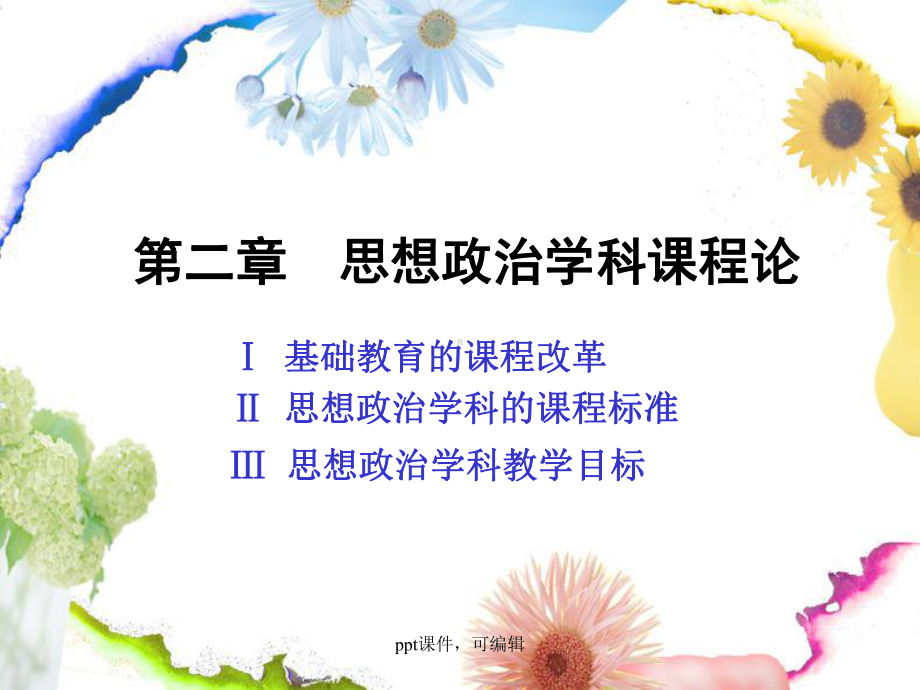 思想政治学科教学新论第二章(精品课件).ppt_第1页