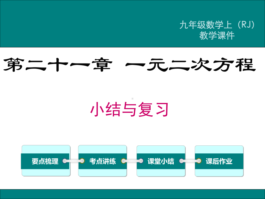 最新人教版九年级数学上全册优质小结与复习ppt教学课件(教案).ppt_第1页