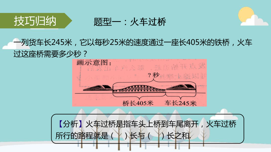 四年级下册数学课件(数学思维)第10讲火车行程全国通用.pptx_第3页