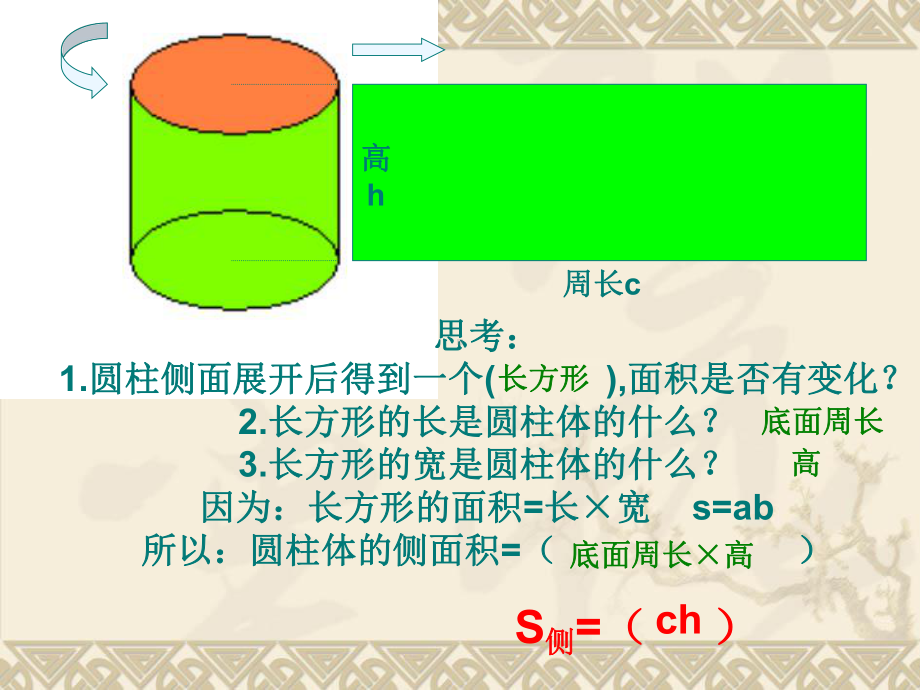 圆柱的表面展开图ppt课件.ppt_第3页