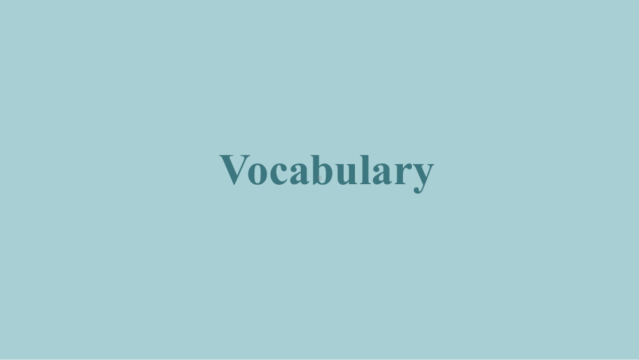 Unit 4 Stage and screen Vocabulary ppt课件-（2019）新外研版高中英语高一上学期必修第二册.pptx_第1页