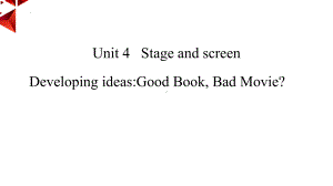 Unit 4 Developing ideas ppt课件-（2019）新外研版高中英语必修第二册.pptx